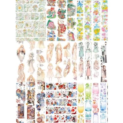 Lovely Fairy Dream House Collection PET Tape for Card Making Bullet Journal DIY Scrapbooking Decorative Sticker