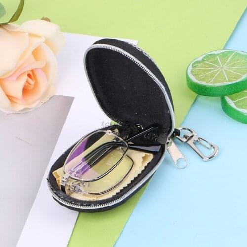 Fashion Women Men Silver Metal Snap Folding Reading Glasses with Case +1.5 +2.0 +2.5 +3 +3.5 +4.0