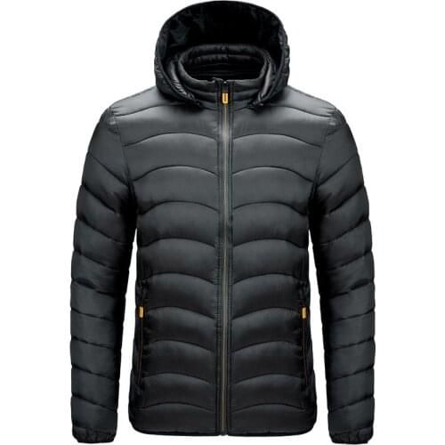 Parkas Coat Men New Autumn Windproof Detachable hat Slim Parkas Jacket Men 2021 Winter Brand Warm Waterproof Thick Jacket