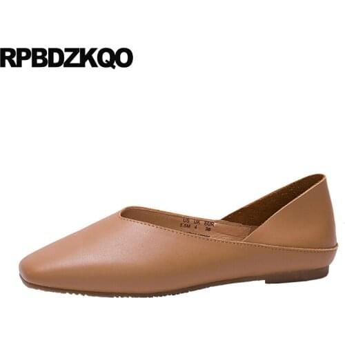 Retro Mules 10 11 Brown Designer Shoes China Rubber Sole Flats Square Toe Slippers Large Size Women Ladies 2021 Chinese Slip On