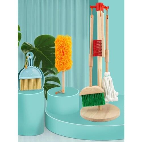 XIHATOY Cleaning Toy Set Simulation Childrens Mini Broom Dustpan Mop Cleaning Tool Combination Doing Housework Toy For Kids