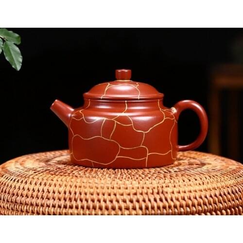 Manufacturers selling yixing special masters all hand recommended dahongpao colour clock teapot tea set