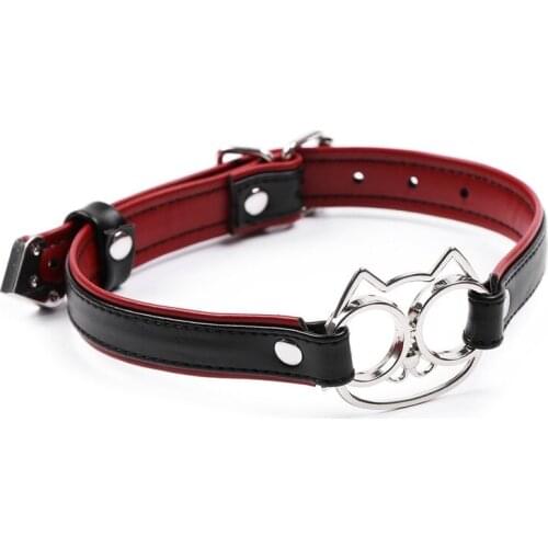 Sexual Toy Adult Games Sex Accessories Pu Leather Collar Metal Adjustable Cute Cat Slut Slave Collar for Women Couple Submissive