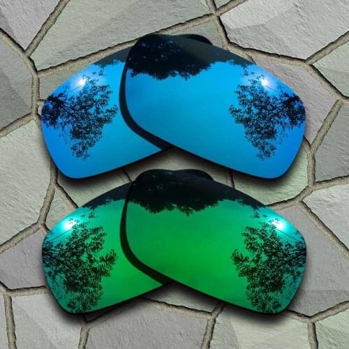 Sky Blue&Jade Green Sunglasses Polarized Replacement Lenses for Oakley Crankshaft