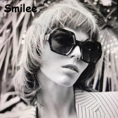 Retro Hexagon Designer Sunglasses Women Men 2020 Morden Clear Shades Glamour Eyewear Square Eye Glasses Frame Oculos De Sol