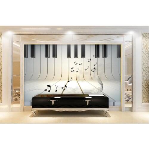 Stereoscopic 3d wallpaper Stereo piano notes 3D ceiling home decor wallpaper 3D ceiling wall paper for bedroom modern