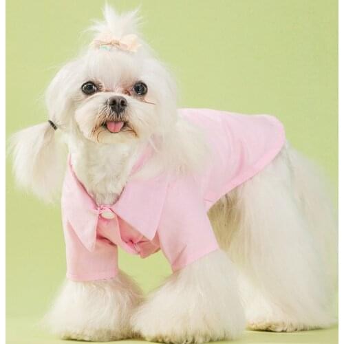 Button Style Pet Dog Clothes Fashion New French Bulldog Shirt Pug Jacket Schnauzer Coat Pet Clothes PDC0079