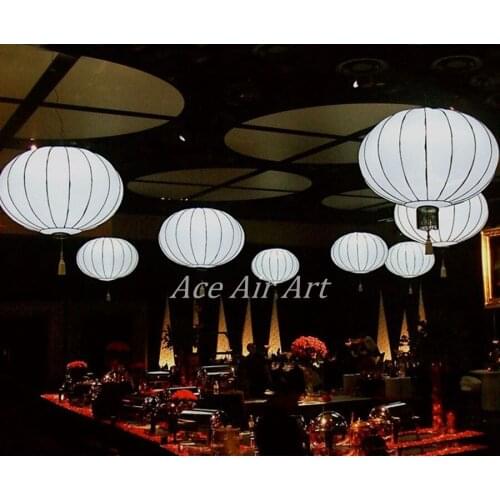 LED lighting inflatable Chinese Lanterns ball for party decoration, Giant hanging led inflatable ball for restaurant