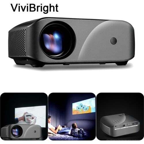 ViviBright F10UP For Android 7.1 LED Projector For Home Beamer HD Mini Projector LED Projector Support SD HDMI-compatible USB