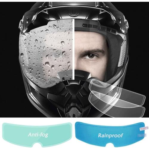 Universal Motorcycle Skiing Helmet Glasses Anti-fog Film Nano Waterproof Rainproof Coating Sticker Film Helmet Accessories