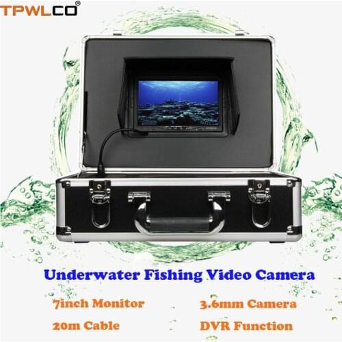 DVR Recorder 7inch 700TVL IP68 Waterproof Underwater Visual Camera Fish Finder 20m Cable 360 degree Rotating Camera