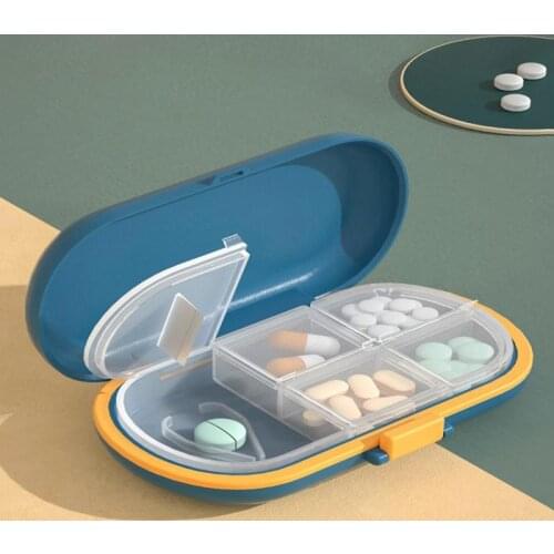 Weekly Rotating Pill Box Case Splitter Tablet Storage Organizer Medicine 7 Day Pill Container For Travel,outdoor Tools