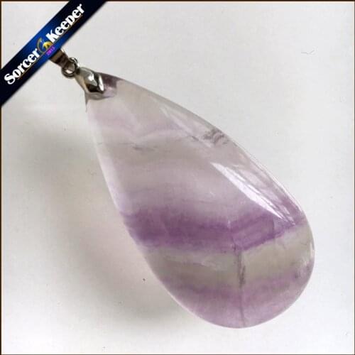 High Quality Big Natural Rainbow Fluorite Stone Beads Pendants Necklaces Wholesale Bijoux Necklace For Womens Jewelry QS363