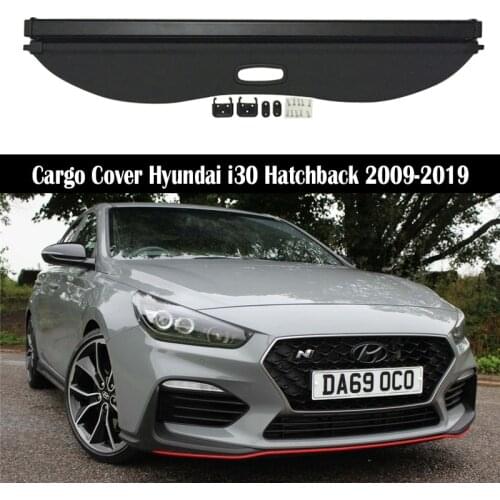 Rear Cargo Cover For Hyundai i30 Hatchback 2009-2019 privacy Trunk Screen Security Shield shade Auto Accessories
