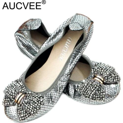 Plus Size 44 Womens Ballet Flats Shoes Snake Embossed Genuine Leather String Bead Bow Low Heels Lady Ballet Flats Loafers Shoes