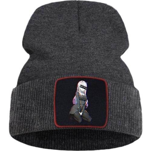 Waifu Funny Girl Harajuku Printing Winter Cap Street Fashion Warm Beanie Caps Simple Casual Unisex Caps Quality Comfort Hat