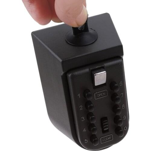 1PC Black Security key Locker Outdoor Combination Hide Key Safe Lock Box Storage Wall Mounted
