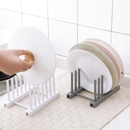 1Pcs Household Kitchen Storage Rack Pot Lid Rack Spoon Plate Holder Shelf Cooking Dish Tray Rack Stand Kitchen Accessories