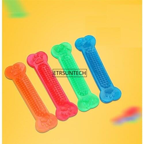 100pcs Pet Dog Toy with Bone Rubber Molar Teeth Pet Toy Dog Bite Resistant Molar Training Grinding Teeth Chew