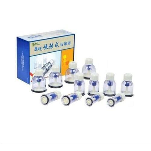 12 Pcs Rotary Cupping Set Nipple Enlargement NO-Pump Power Suction Enlarger Kit Kangzhu Brand