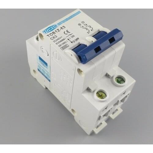 2P 63A DC 440V Circuit breaker MCB C curve