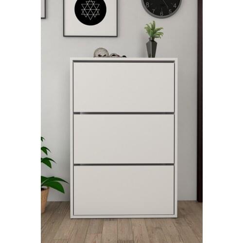 3 cover Sliding Shelves Shoe Upper White