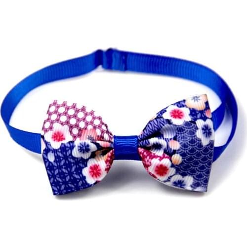300PCS / LOT Pet Bow Tie Printed Collar Dog Bow Tie Cat Dog Grooming Accessories Pet Supplies