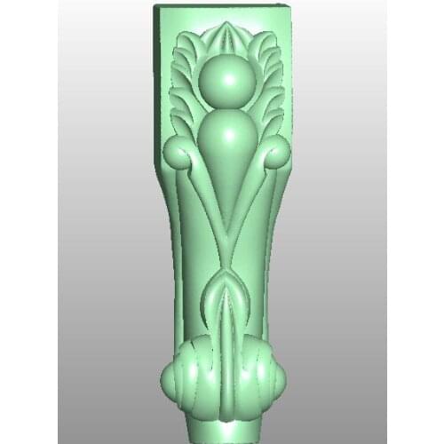 3D model STL format file for cnc router engraving furniture sofa cabinet chair leg pattern Artcam 808