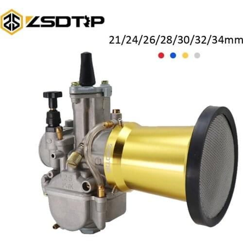Alconstar Pwk 21-34mm 2/4T Engine Scooters Dirt Bike ATV with Air Filter For Dirt Bike Motocross Motorcycle Scooter ATV Quad