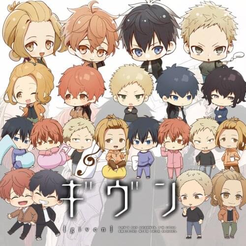 Anime GIVEN Sato Mafuyu Uenoyama Ritsuka Nakayama Haruki Kaji Akihiko Cosplay Acrylic Keychain Bags Pendant Keyring Gift