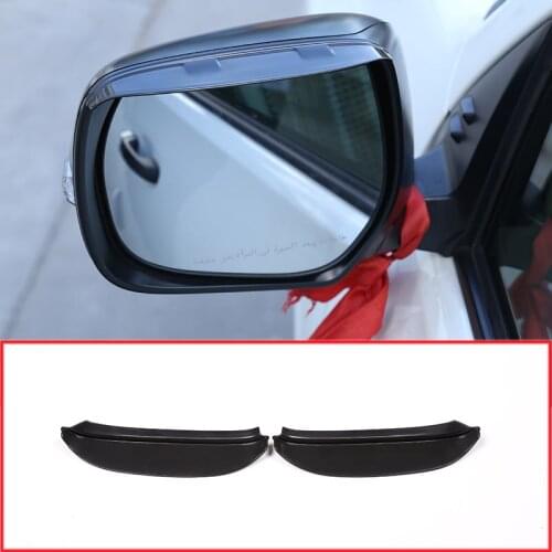 Car Rearview Mirror Decorative Rain Eyebrow Rain Cover For Toyota Land Cruiser Prado FJ150 150 2010-2018 year