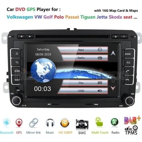 2 Din Car DVD Player For VW Volkswagen Passat b6 b7 Skoda Octavia Superb 2 T5 Golf 5 Polo Seat leon Radio amarok GPS Navigation