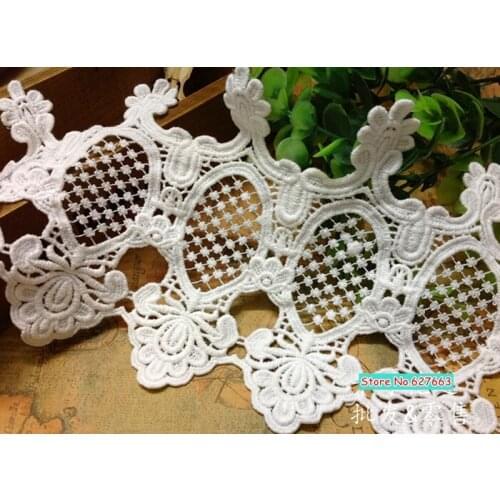 Free Shipping 14cm Lace Fabric Embroidered Lace Trim Width 5yards/lot