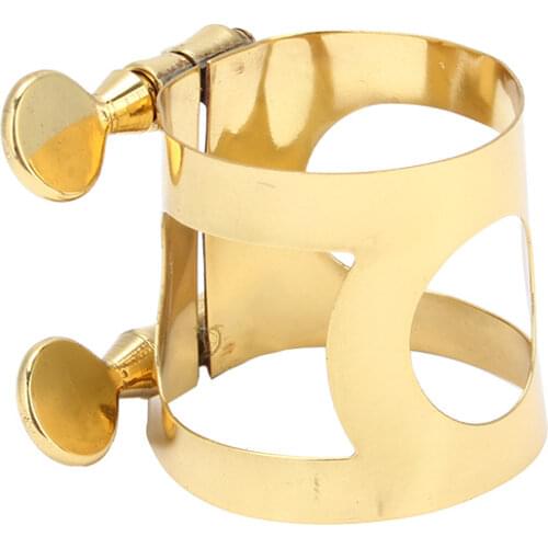 Double Threaded Rod Adjust Saxophone Mouthpiece Ligature