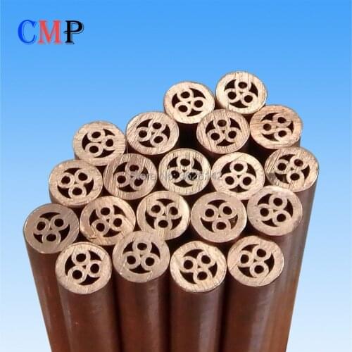 Electrode tube Copper tube EDM tube 3 holes Electrode tube for Drilling EDM