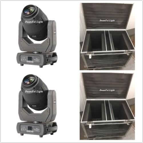Flycase) 10pcs led moving head beam 250w spot moving light with zoom function
