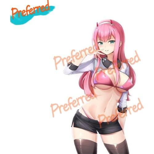 Personality Anime Car Stickers for Darling In The Franxx Graphics Door Wall Decals Waterproof RV Camper Decoration