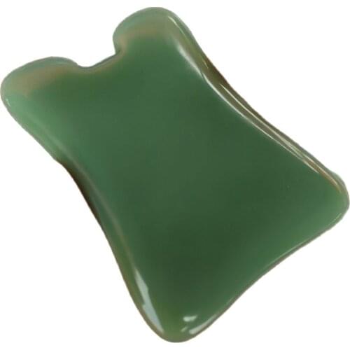 1pc Aventurine Massager For Face Lift Up Natural Jade Skin Massage Crystal Stone Guasha Board Slimming Thin Chin Beauty Tool