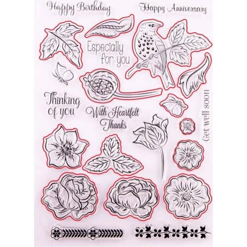 Leaves Flowers Birdie Metal Cutting Dies and Stamps DIY Scrapbooking Card Stencil Paper Cards Album Embossing Die Cuts