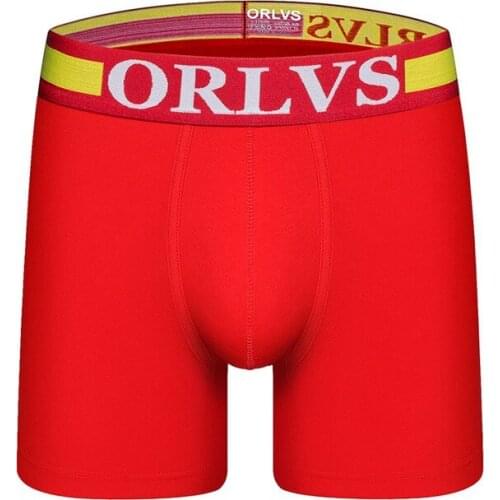 ORLVS Men underwear men boxer shorts Brand male boxers cotton U pouch convex mens Boxer underpants sexy mens boxer panties