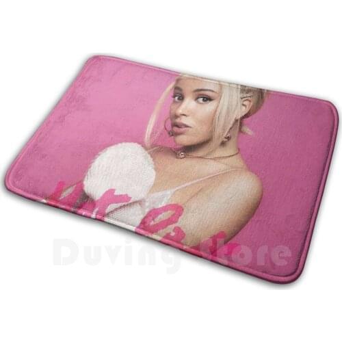 Threecut Cat Hot Red 2019 Tour World 2020 Soft Non-Slip Mat Rug Carpet Cushion Live Doja Pink Concert Cover American