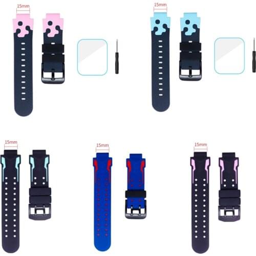 NEW 15mm Fashion Silicone watch Strap For Xiaomi xiaoxun smart Watch Replacement Band Bracelet smart Watchbands Accessories