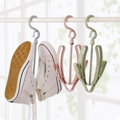Plastic Shoe Hanger Home Storage Organizer Slipper Rack
