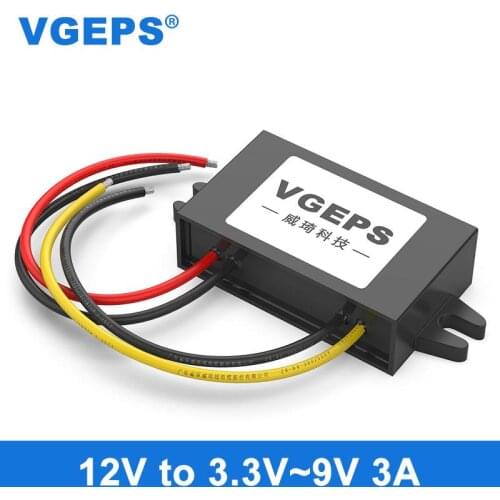 12V to 5V power converter 12V to 3.3V3.7V4.2V6V7.5V9V3A vehicle DC step-down module