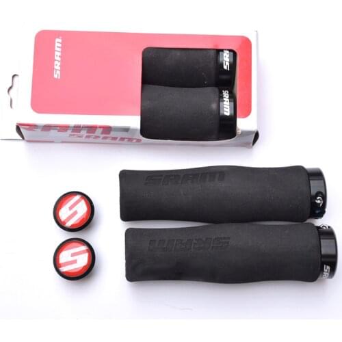SRAM Handle Sleeve Bicycle Handlebar Cover Comfortable Sponge Anti-slip Lockable MTB Grip Fixie Bike Cycling Parts with Plugs