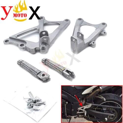 Sport Bike Motorcycle Front Footpeg Foot peg Footrest Pedals W/ Bracket For Yamaha YZF-R1 R1 YZFR1 2009-2014 2010 2011 2012 2013