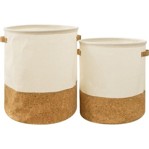 Waterproof Laundry Basket Toys Clothes Organizer Storage Basket Large Cotton Linen Clothes Basket Home Sundries Storage Tools