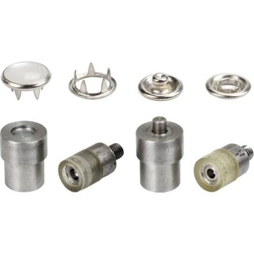 1sets 9.5mm Five Claws Hollow Pearl Button Install Tool The Dies Molds Suitable for Manual Punching Machine