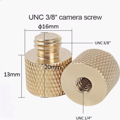 2pcs 3/8" Male to 1/4" Female Thread Screw Adapter for Light Stands