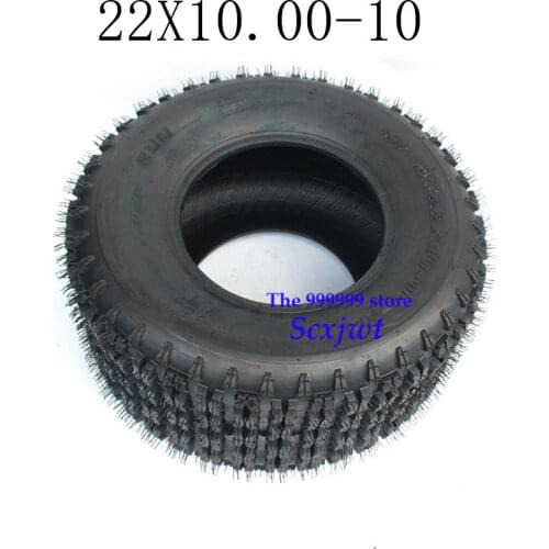 2PCS High-quality 10 Inch ATV Tire 22x10.00-10 4 wheel vehcile motor cycle Fit Small ATV Front Or Rear Wheels